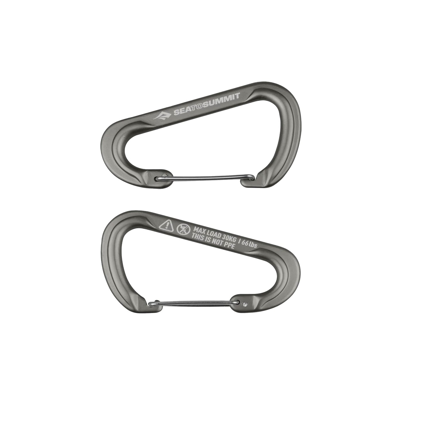 Accessory Carabiner Set - [2 Piece] Large - Grey