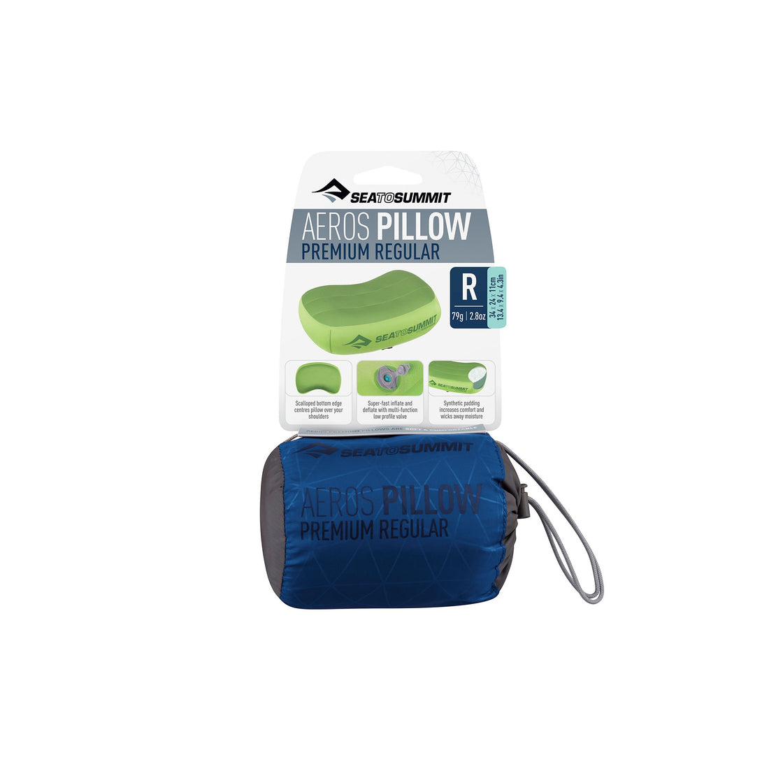Aeros Premium Pillow - Large - Navy
