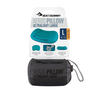 Aeros Ultralight Pillow Large - Grey