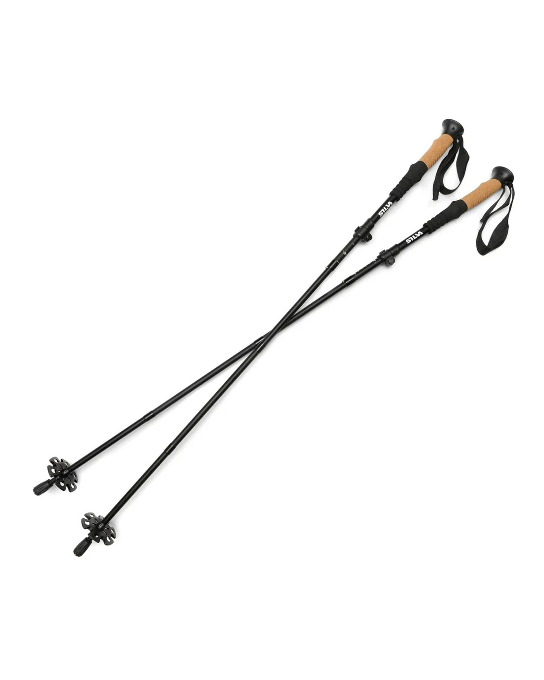 Trekking Aluminium Z-Fold Poles - Black