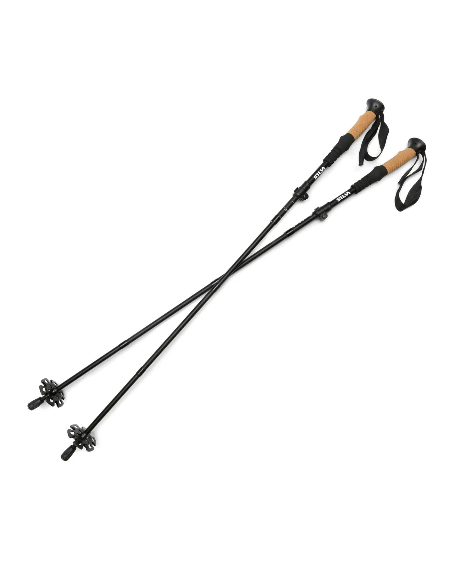 Trekking Aluminium Z-Fold Poles - Black