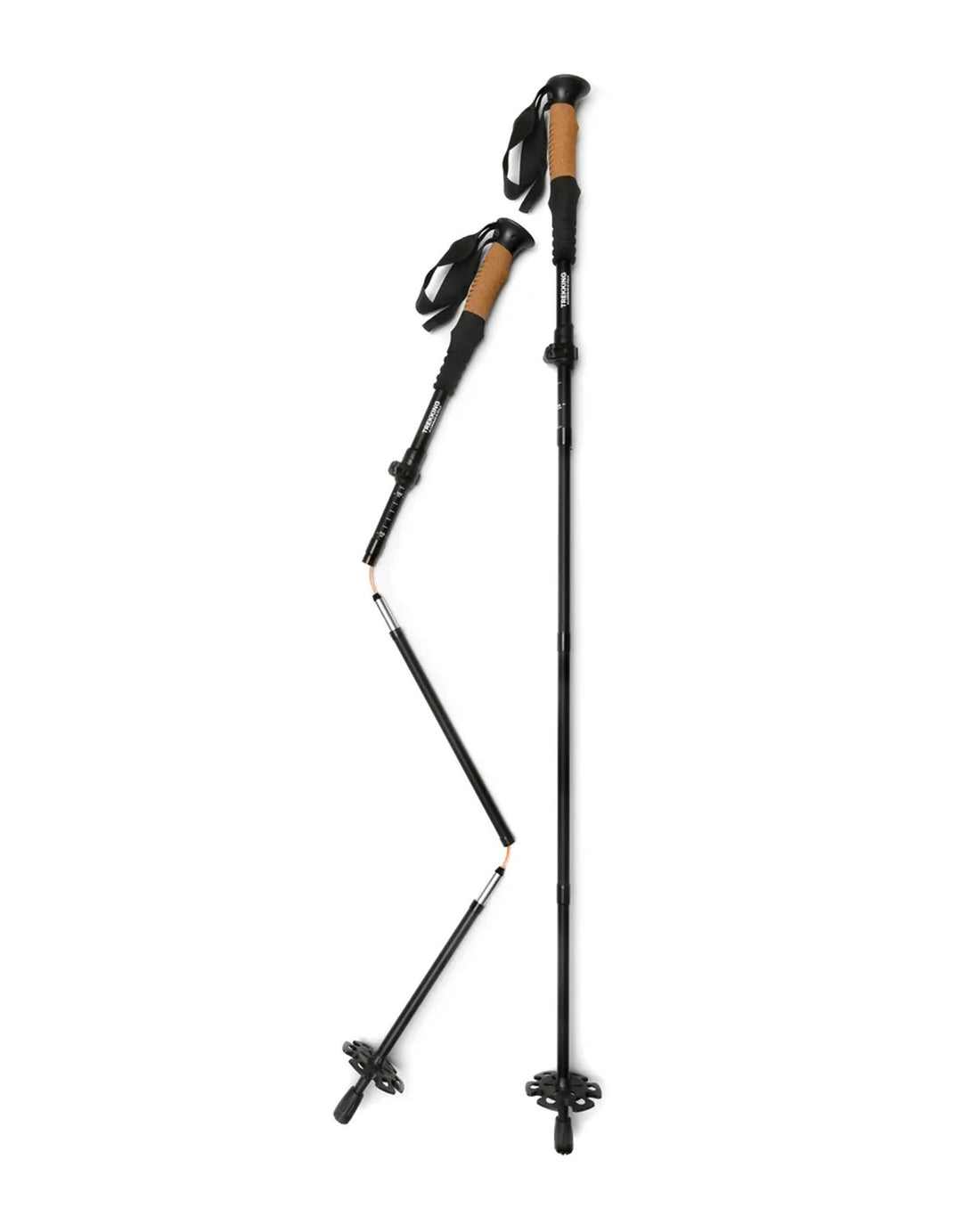Trekking Aluminium Z-Fold Poles - Black