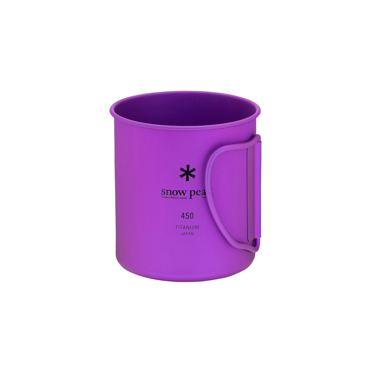 Titanium Single Wall Cup 450 - Purple