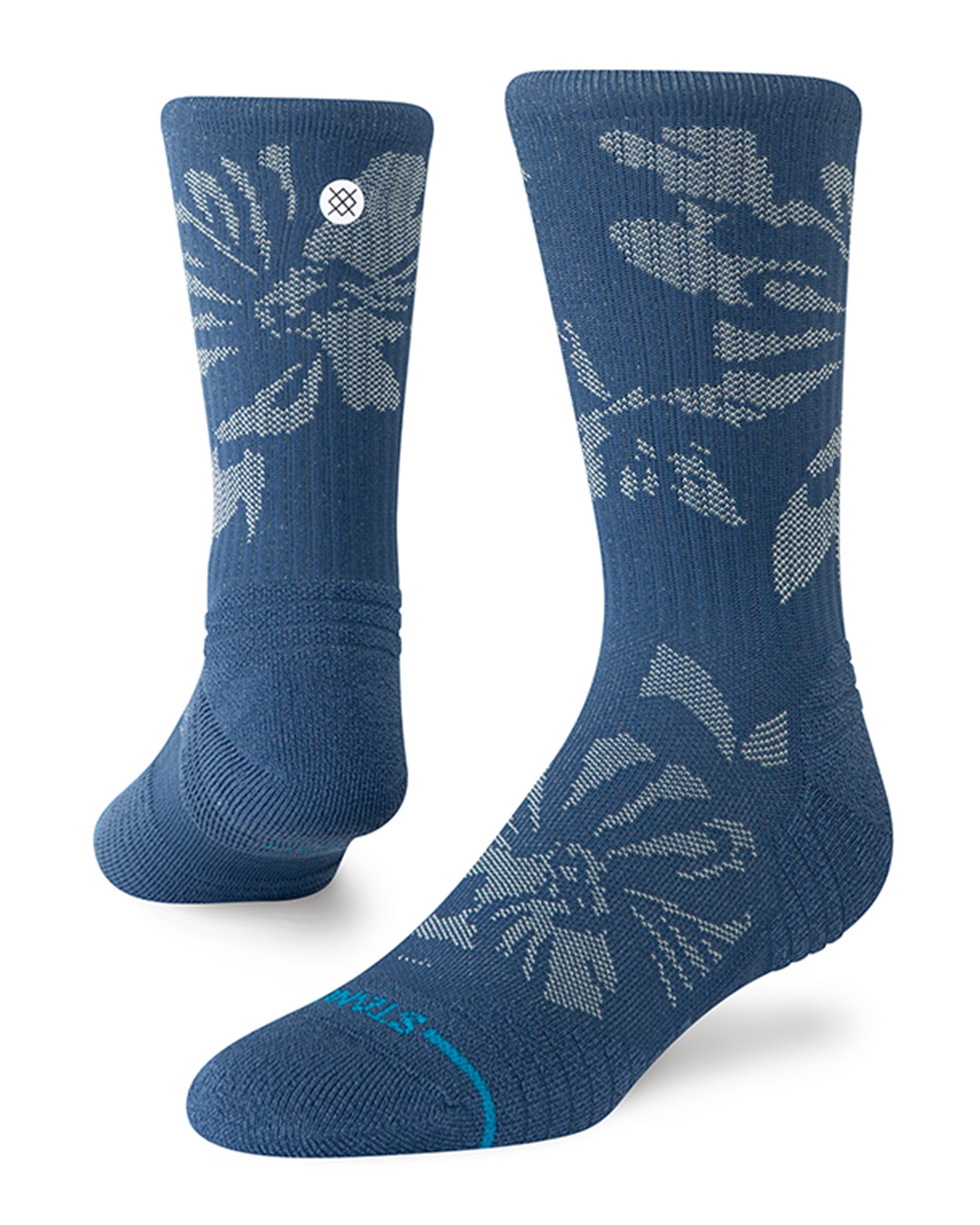 Flora Scan Mid Ribbed Crew - Deep Teal