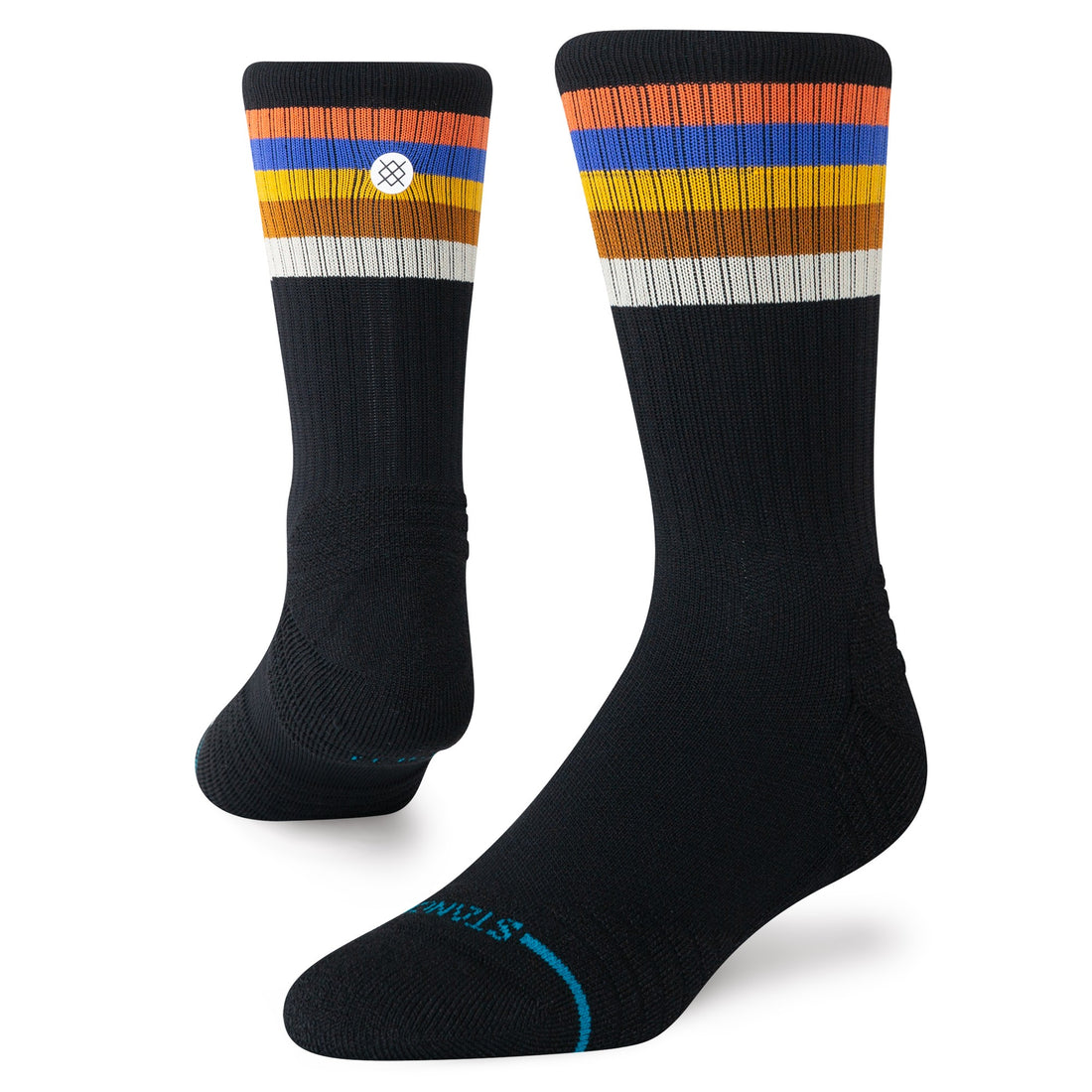 Maliboo Ribbed Mid Crew Socks - Coral