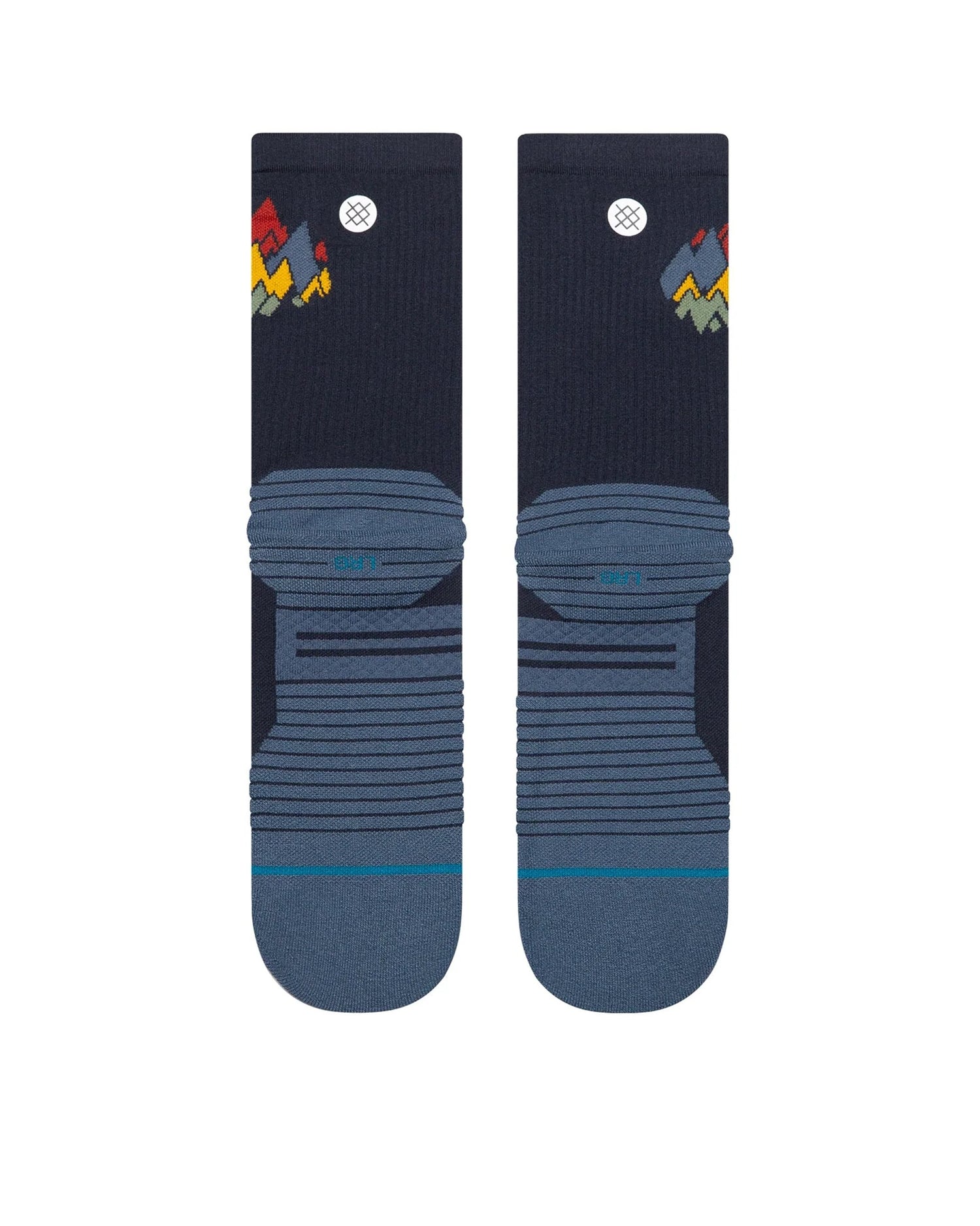 Peaks Ribbed Light Crew - Navy