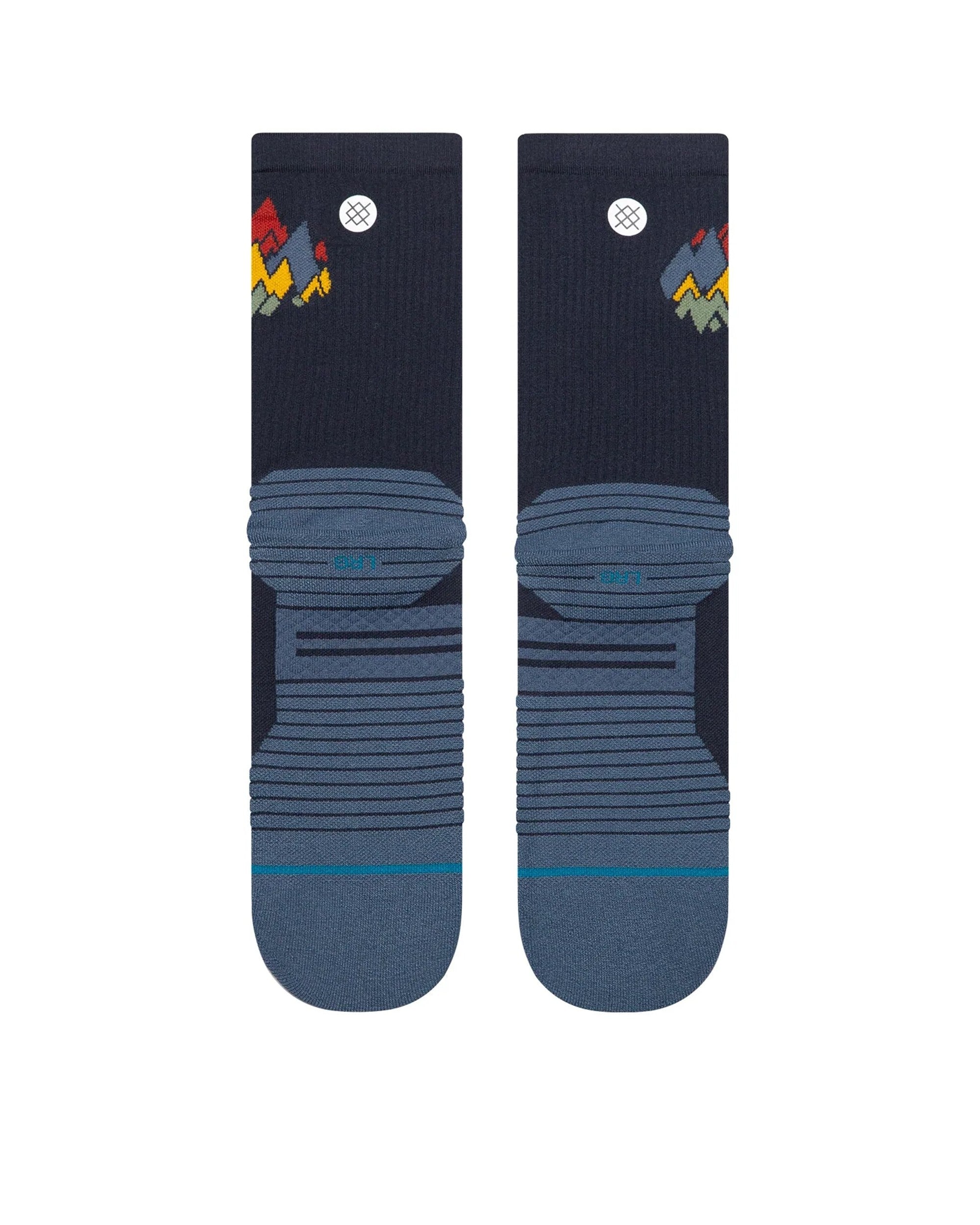 Peaks Ribbed Light Crew - Navy