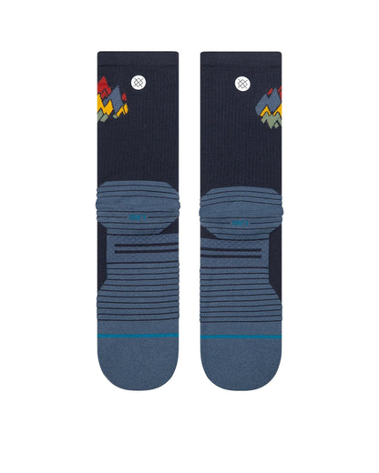 Peaks Ribbed Light Crew - Navy
