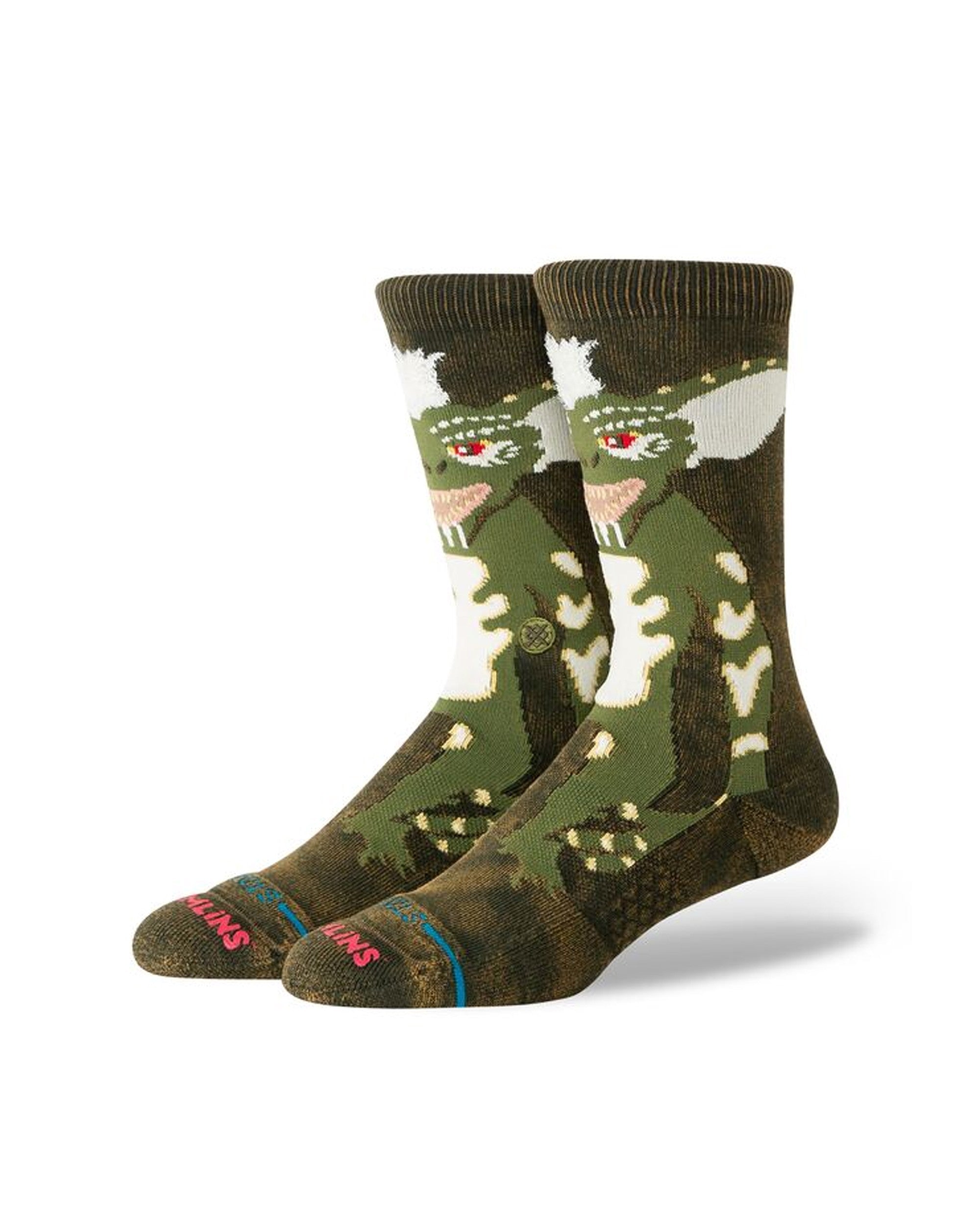 Stripe Gremlins Crew - Dark Green