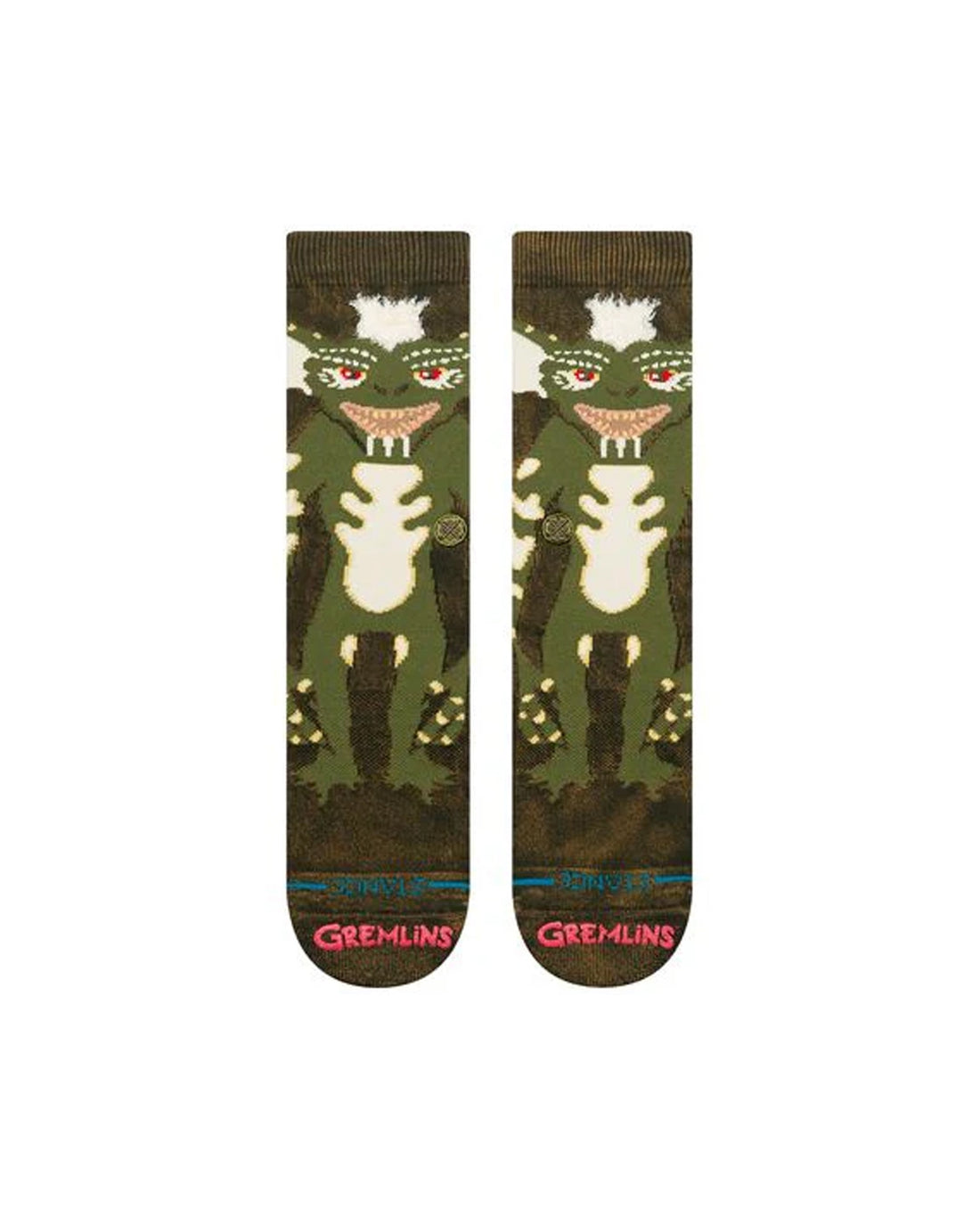 Stripe Gremlins Crew - Dark Green