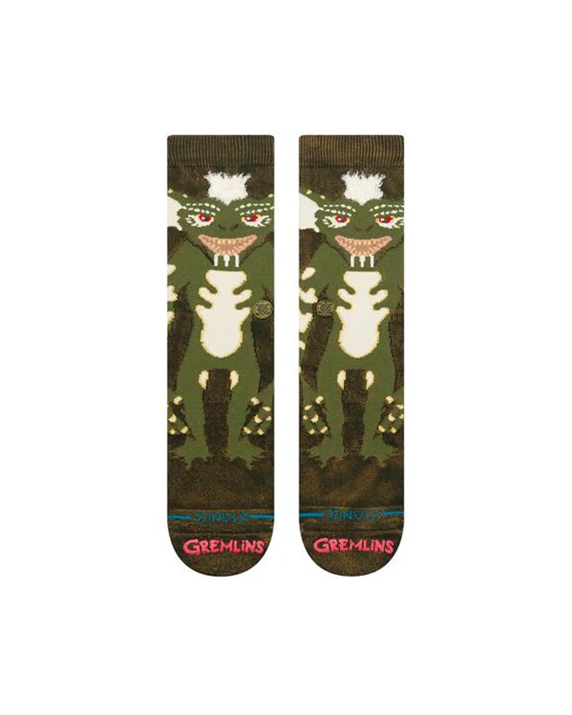 Stripe Gremlins Crew - Dark Green