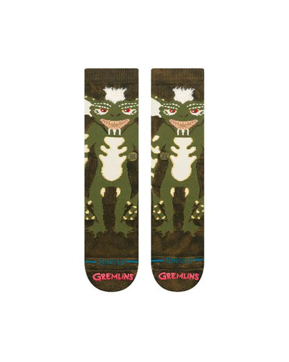 Stripe Gremlins Crew - Dark Green
