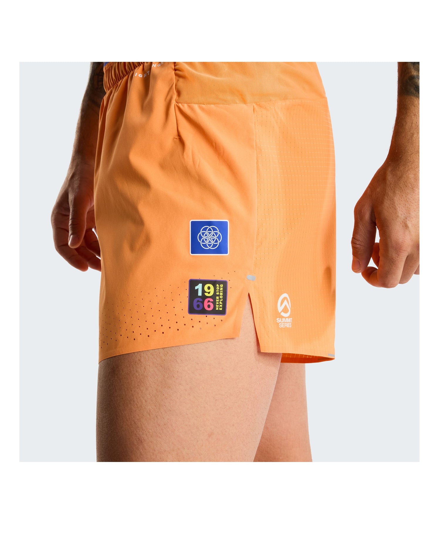 Summit Pacesetter Short Graphic Mens - Papaya