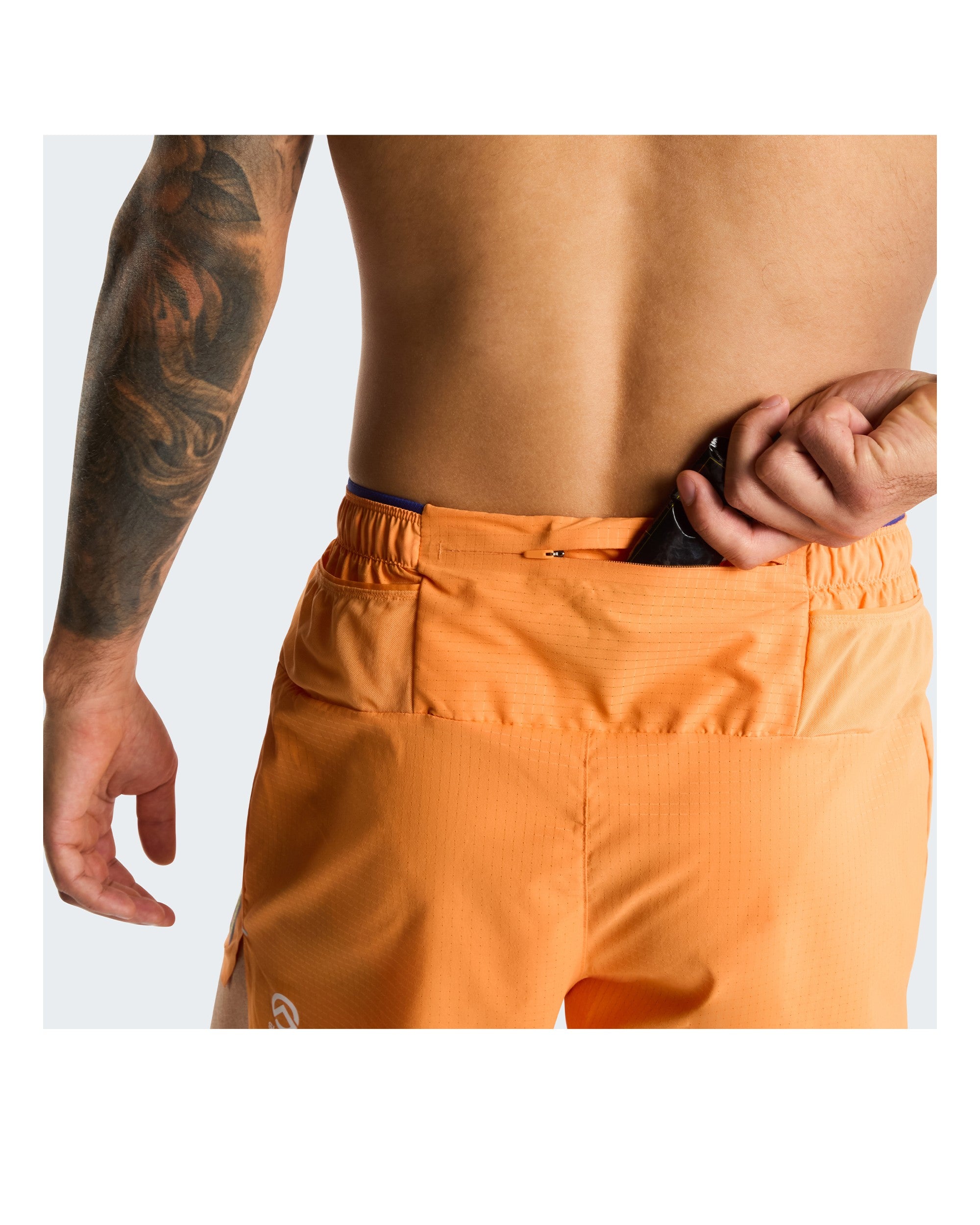 Summit Pacesetter Short Graphic Mens - Papaya