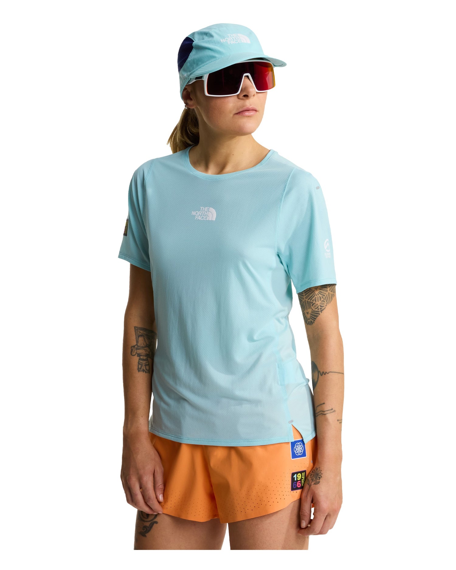 Summit High Trail SS Graphic Womens - Canal Blue