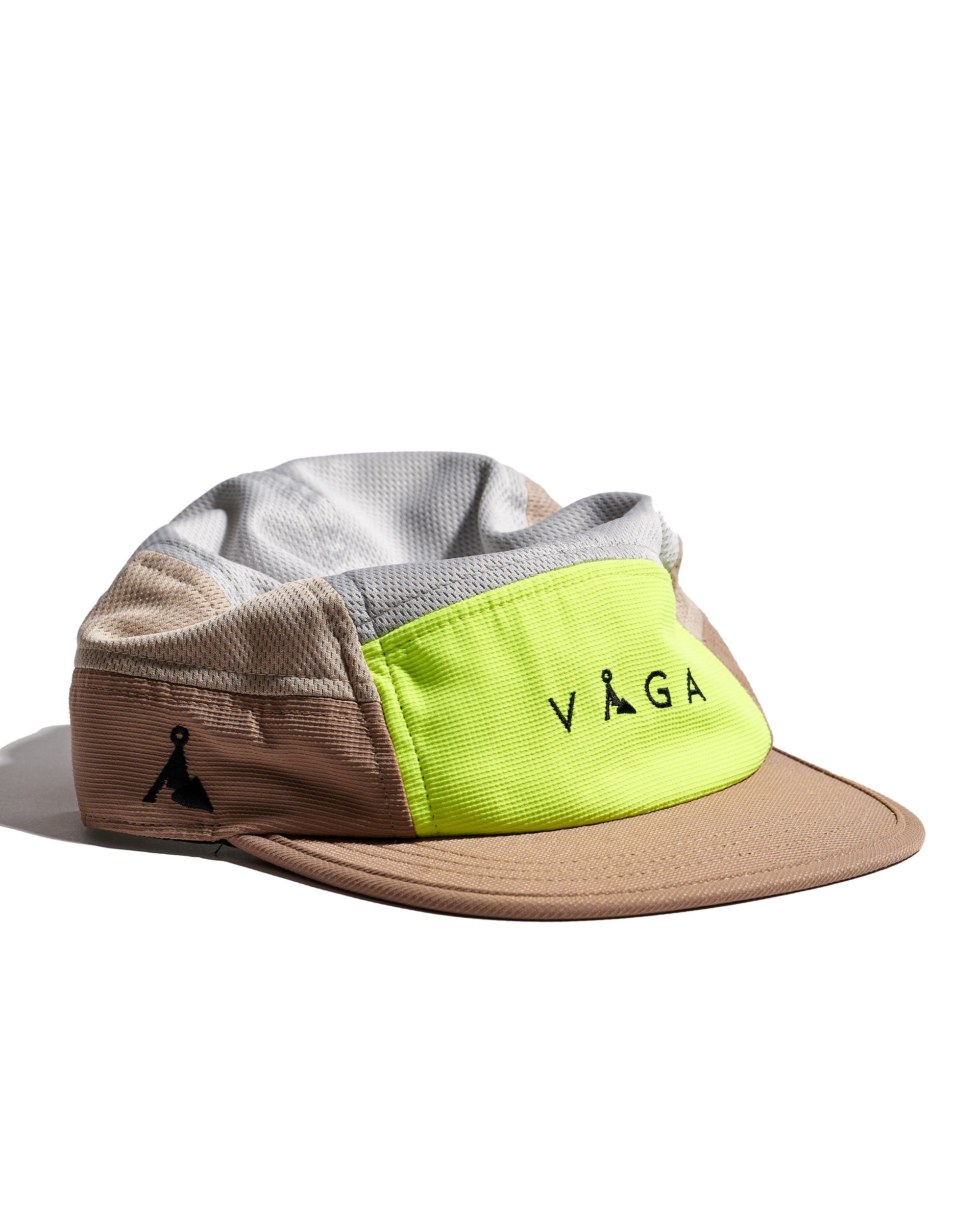 Club Cap - Taupe/Neon Yellow/Light Grey