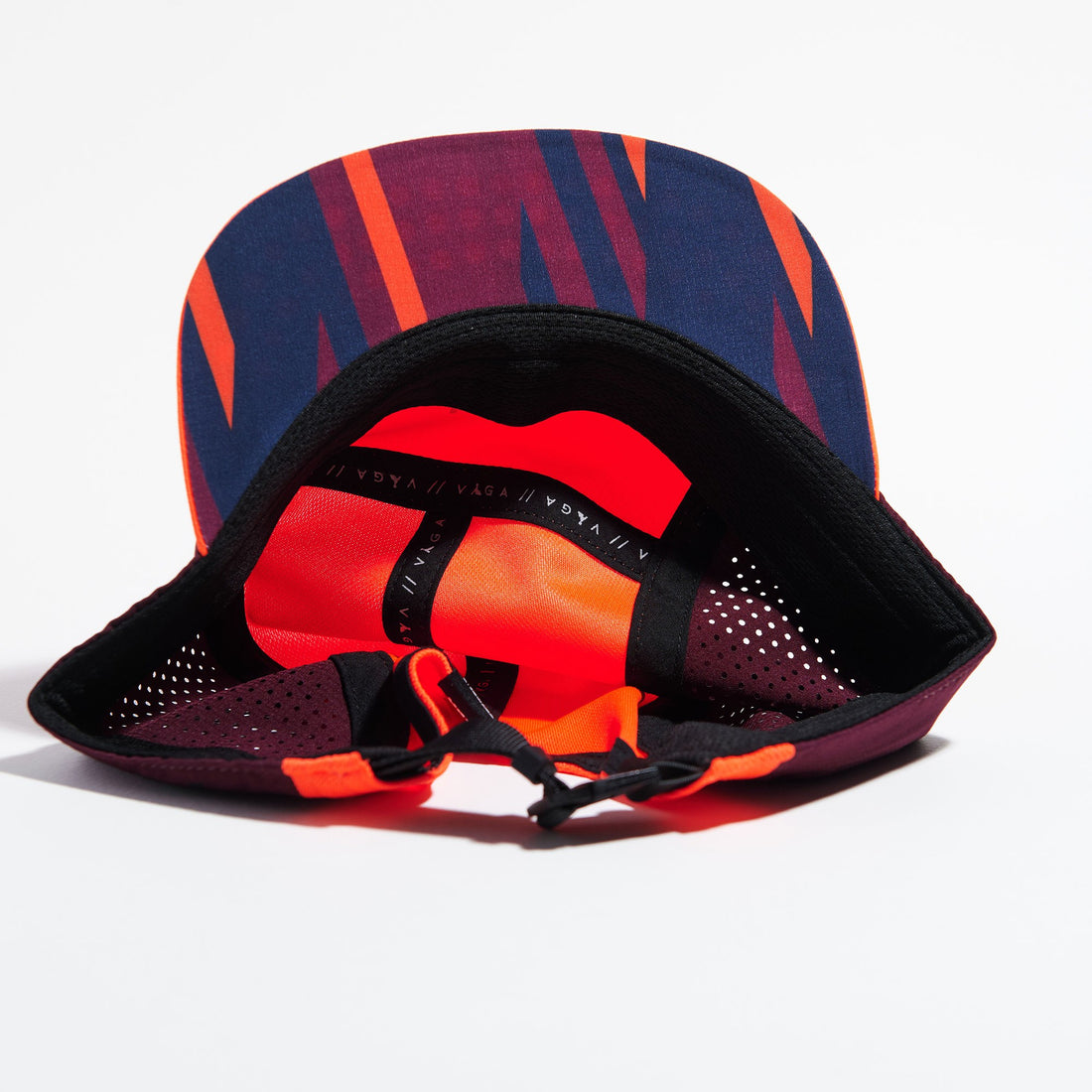 Feather Racing Cap - Neon Orange/Plum