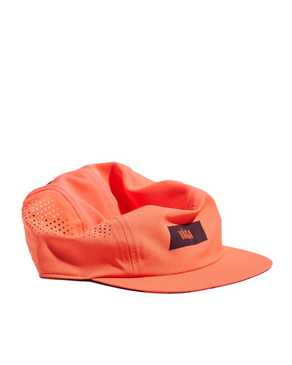 Feather Racing Cap - Neon Coral