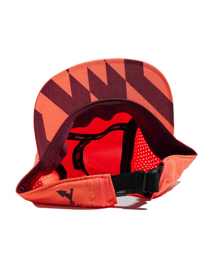Feather Racing Cap - Neon Coral