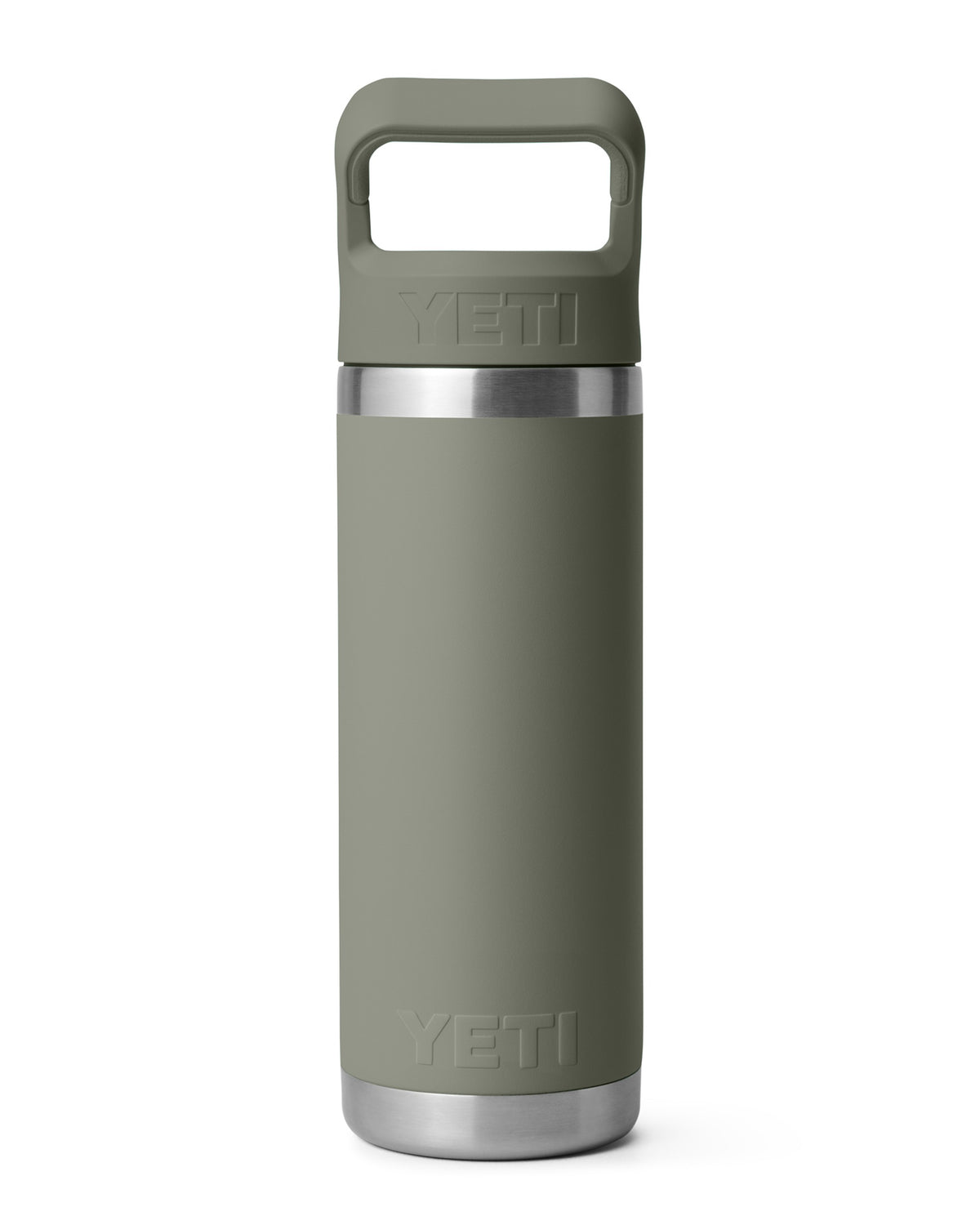 Rambler 18oz Colour Straw Bottle - Pampa Green
