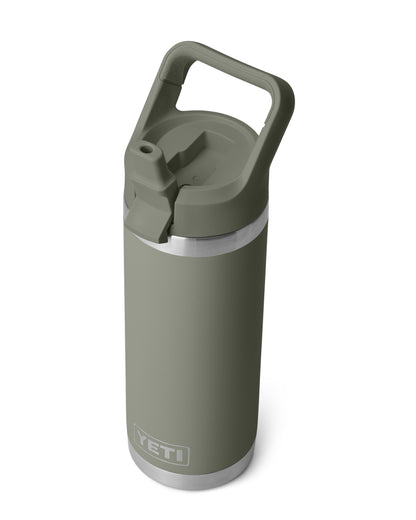 Rambler 18oz Colour Straw Bottle - Pampa Green