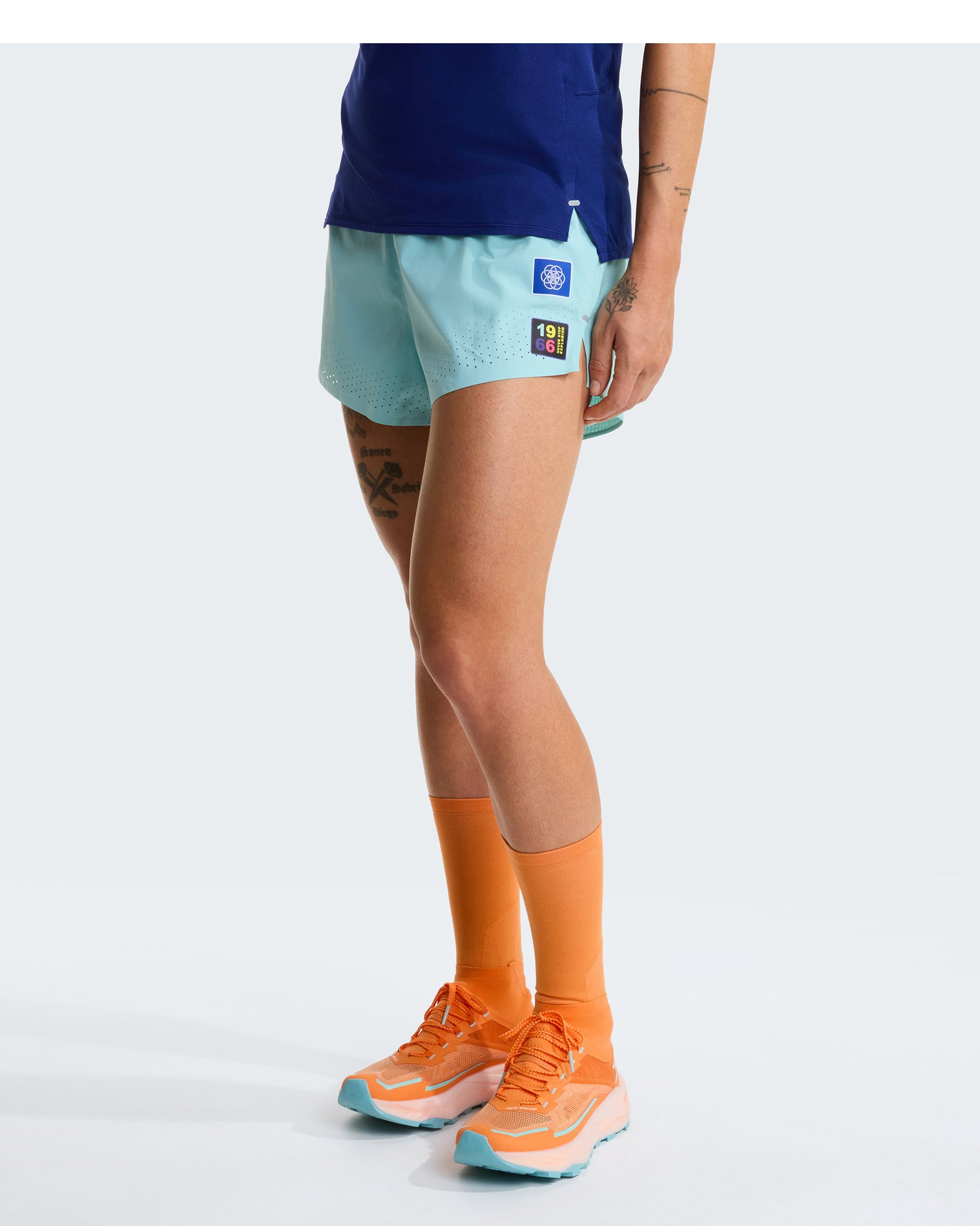 Summit Pacesetter Short Graphic Womens - Canal Blue