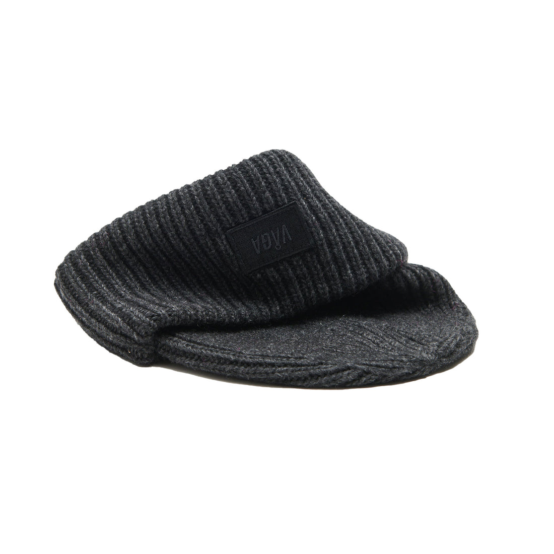 Lambswool Chunky Beanie - Charcoal Melange