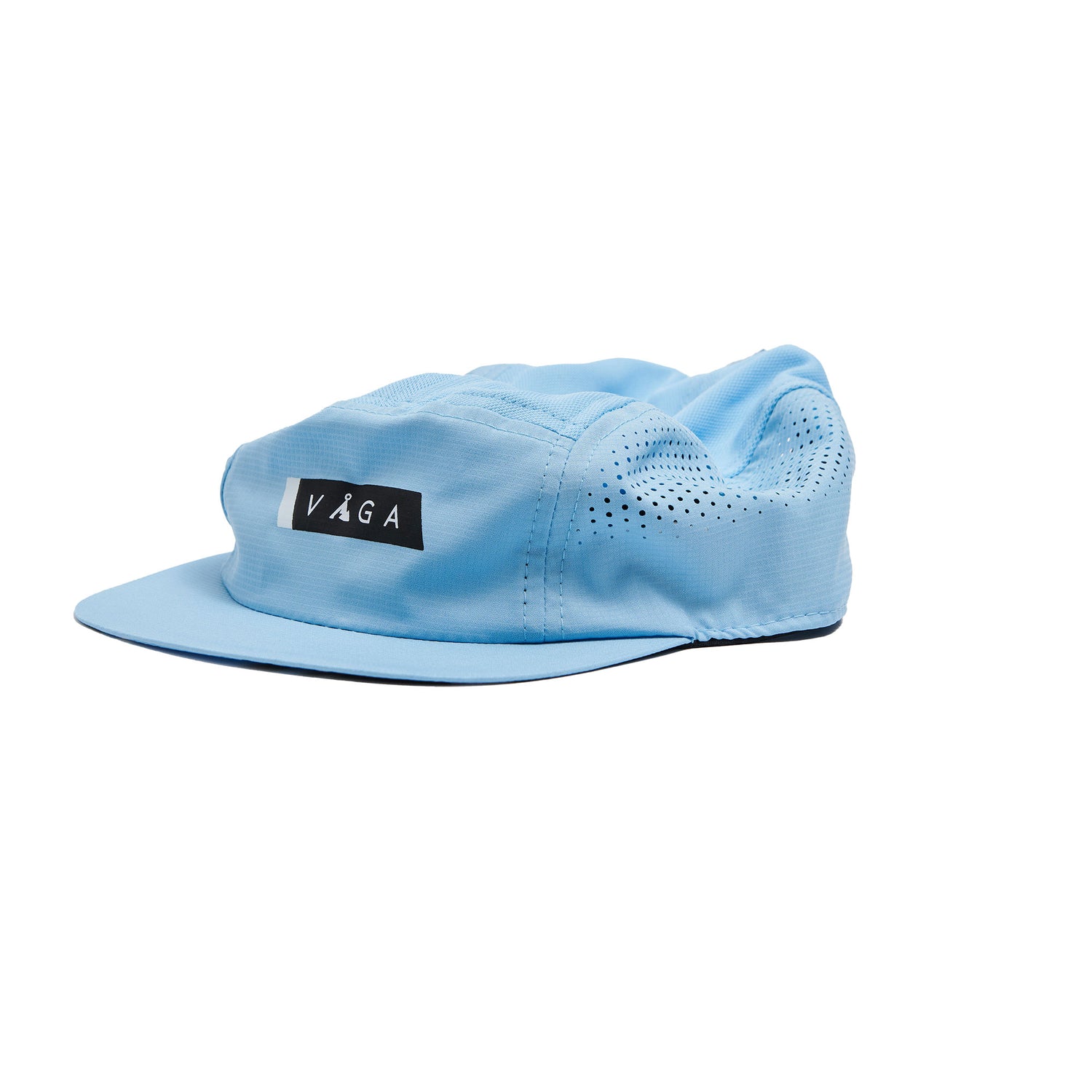 Feather Racing Cap - Pastel Blue/Navy Blue