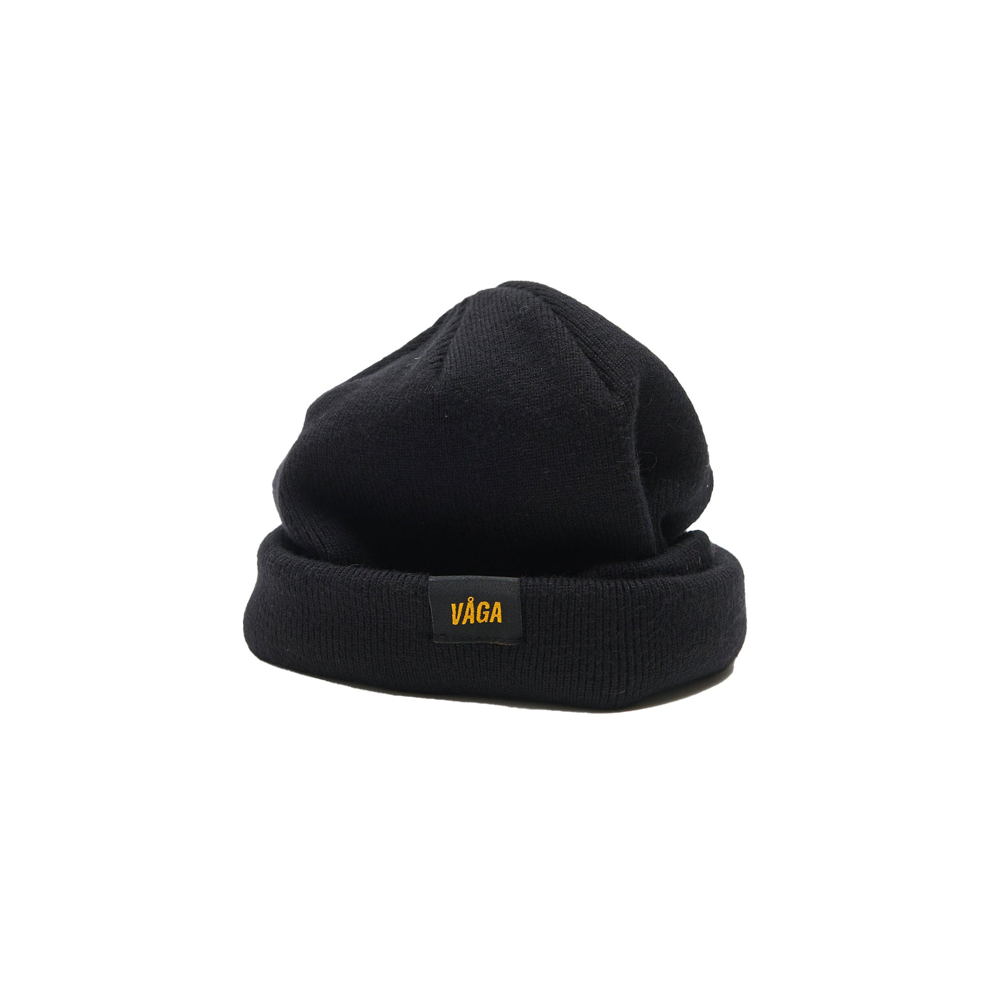 Fine Rib Beanie - Storm Black