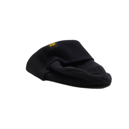 Fine Rib Beanie - Storm Black