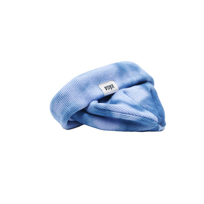 Fine Rib Tie Dye Beanie - Blue / Postal Blue