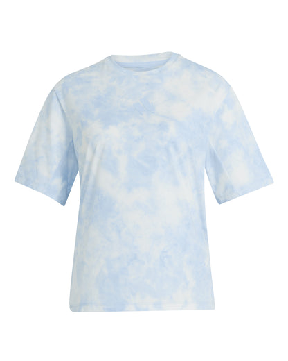 Multi Tee Spray Dye Womens - White/Glow Blue